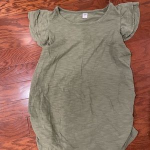Short sleeve maternity shirt